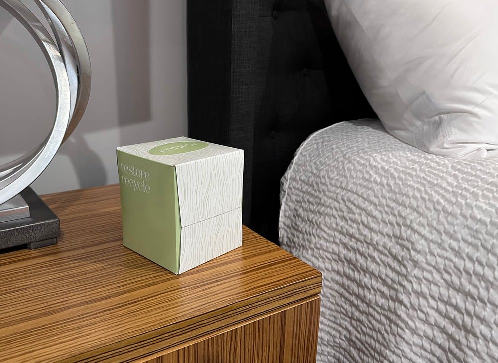 GuestSupply US | Renew 2-Ply Facial Tissue, Cube Box, 85 Sheets